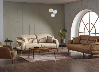 Sofa set 3+3+1 Seater Modern Relax Armchair Modern Style 3-piece Luxury Living room