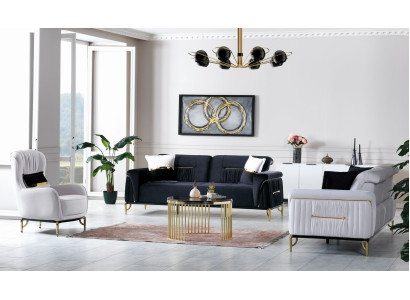Design Living room Set Sofa set 3+3+1 Living room Furniture Sets Velvet