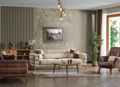 Designer Sofa set 3+3+1 Seater Couch Upholstery Seating Set Luxury new