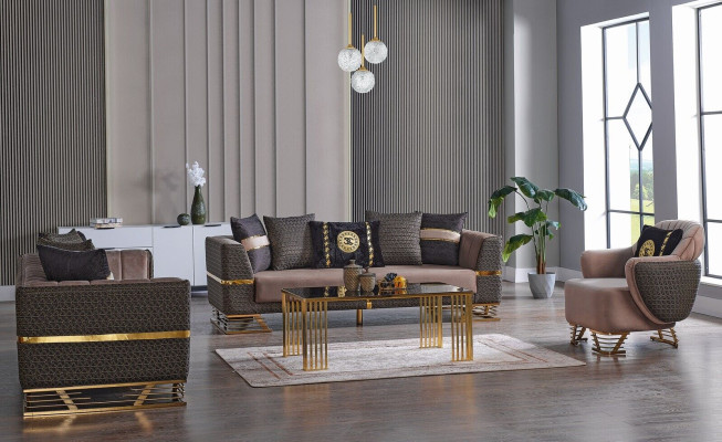 Designer Sofa set 3+3+1 Seater Couch Upholstery Seating Set new