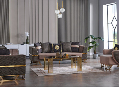 Designer Sofa set 3+3+1 Seater Couch Upholstery Seating Set new