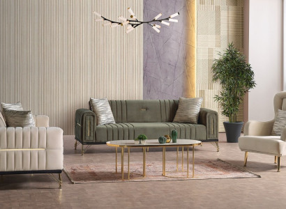 exclusive s Sofa set set 3+3+1 3-piece 2x Sofa Relax Armchair Luxurious Set