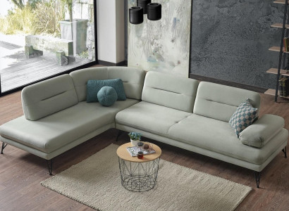 Corner sofa Living landscape Color Gray L-shape Sofa new Living room Corner sofa Luxury new