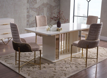 Dining room set luxury 6x chairs + dining table dining set suite armchairs sideboard
