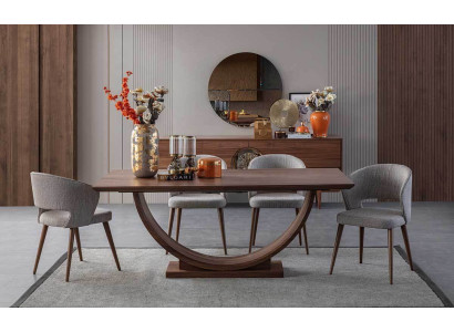 Modern Dining room Set Dining table 6xChairs Sideboard Mirror Dining room Luxury Set new