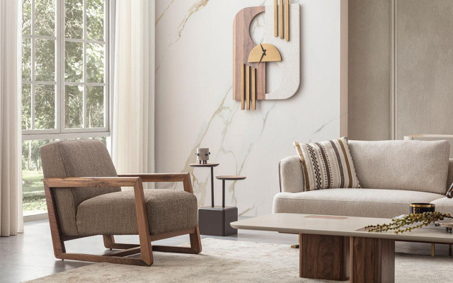 Luxury Sofa set Set Living room Sofa set 3+1 Coffee table Side table