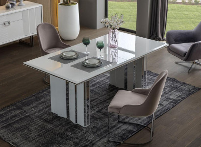 Dining room set luxury 6x chairs + dining table dining set suite armchairs new modern