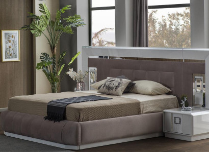 Bedroom Set Luxury Complete's Bed 2x Bedside table Modern Furniture 3pcs new