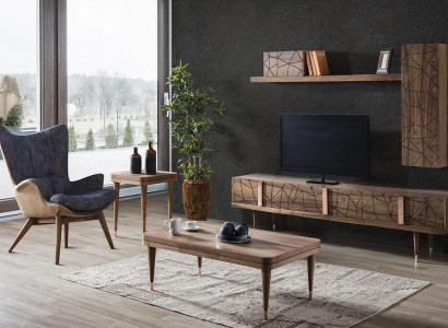 Modern Wall unit Furnishings Design Style Living room TV Lowboard Wall Display case