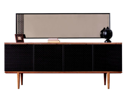 Luxury Sideboard Sideboard with Mirror Design Modern Chests of drawers Wood Furnishings