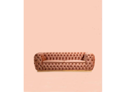 Luxury Sofa 3 Seater Textile Sofa Design Furniture 3er Chesterfield Upholstery new