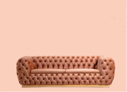 Luxury Sofa 3 Seater Textile Sofa Design Furniture 3er Chesterfield Upholstery new