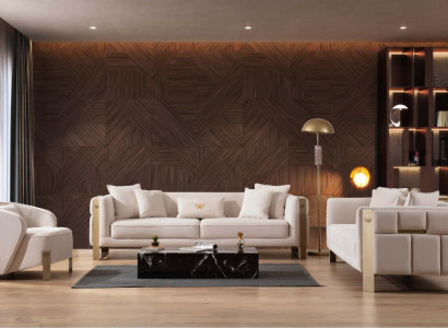 Sofa set 3+3+1 Seater Textile Wood Sofa 3 Seater Modern Armchair Complete Set new new