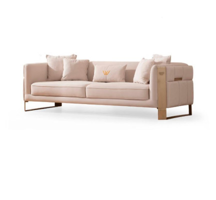 Sofa set 3+3+1 Seater Textile Wood Sofa 3 Seater Modern Armchair Complete Set new new