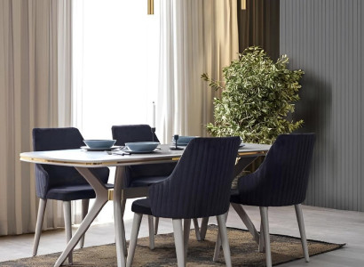Modern 7-piece Dining room Suite Set Table 6x Chairs Modern dining set sets