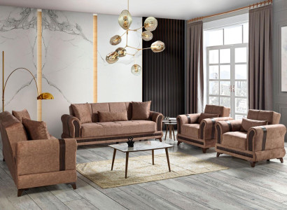 Sofa set 3+2+1+1 Seater Living room Set Textile Sofa Armchair Sofa bed