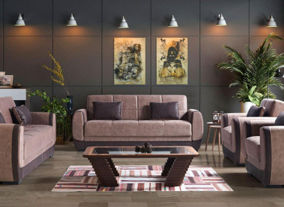 Modern Sofa set Armchair Textile Sofa Luxury Complete Luxury 3+2+1+1 Seater
