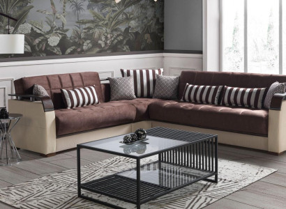 Corner sofa Living landscape Beige L-shape Sofa Living room Corner sofas Luxury 315 x 245