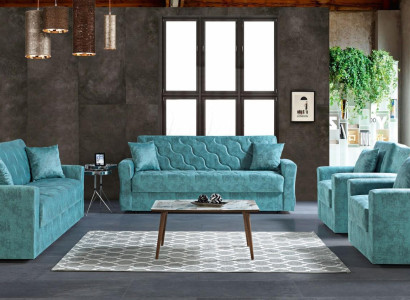 Sofa set 3+2+1+1 Seater Textile Wood Sofa 3 Seater Modern new Armchair Complete Set