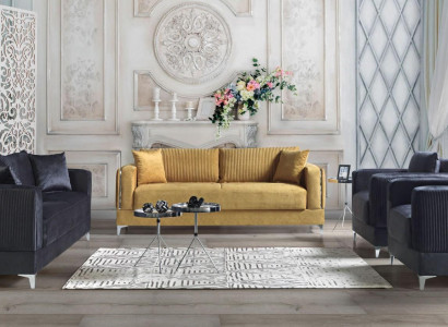 Sofa set 3+2+1+1 Seater Textile Modern Complete Armchair Sofa 3 Seater Luxury