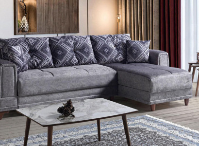 Corner sofa Living landscape Gray L-shape Corner Sofa Living room Corner sofa Modern