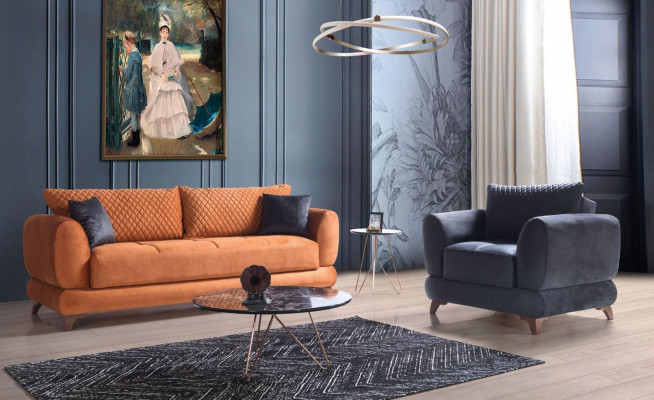 Classic sofa set 3+1 seater sofa 32 complete set relax armchair 2 pieces. new