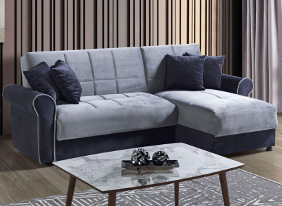 Corner sofa L-shape Textile Corner sofa Sofa Upholstery Premium Couch L-shape Modern new 1