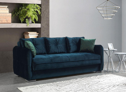 Living room Sofa 3 Seater Design Style Furniture Relax Sofa 3er Modern Sofas Blue new