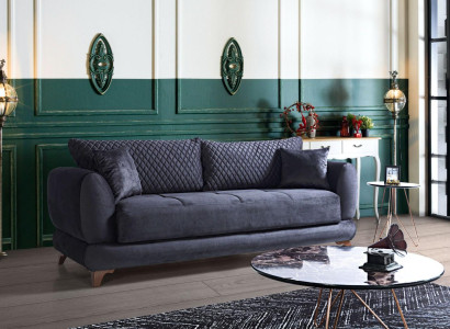 Three-seater couch with sleeping function sofa bed folding couch textile sofas couches