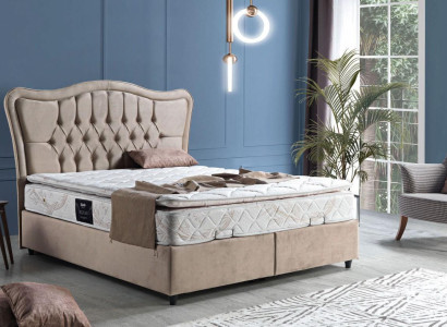 Bed Design Beds Luxury Upholstery Bedroom Furniture Modern Beige 160x200