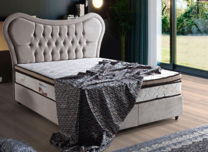 Bed Design Beds Luxury Beige Upholstery Bedroom Furniture Chesterfield 160x200