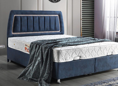 Bed Design Beds Luxury bed base Upholstery Bedroom Furniture Modern Blue