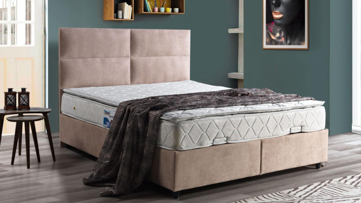Bed Design Beds Luxury Beige Upholstery Bedroom Furniture Double Beds 160x200