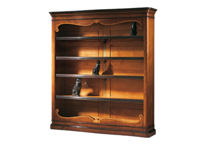 Solid Shelf Bookcase Wood Wardrobe Italian Furniture Cabinets Shelves new