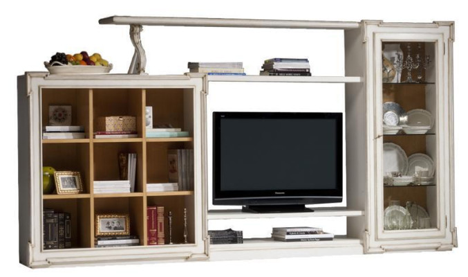 Antique style tv wall unit television stand wardrobe wall units TV cabinet glass cabinet furniture