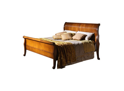 Bed Braun Bedroom Wooden Furniture Textile Design Hotel Beds Art Deco Style new