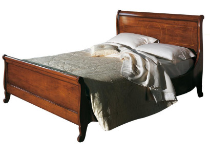Classic Upholstered bed Furniture Bedroom Beds Brown 160x200cm Wood Solid new