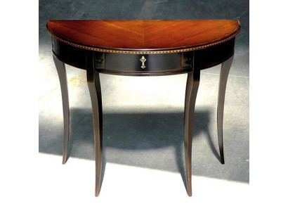 half round Console Wood Consoles Telephone Table Hallway Side tables Wood Solid