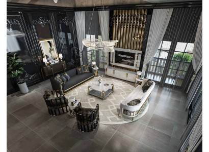 Modern Sofa set 3+3 Seater Sofa 2x Armchair Luxury Furniture Complete Couch