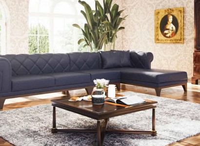 Corner sofa L-shape Sofa Couch Chesterfield Upholstery Textile Couches Luxury Furniture