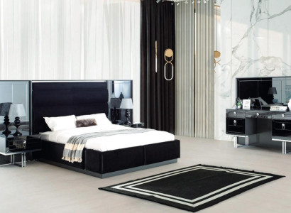 Bed Bedside table Dressing table 4 pcs. Bedroom Set Design Modern Luxury