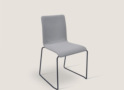 Gray single seater with stainless steel feet Designer Chairs Dining room Furniture new