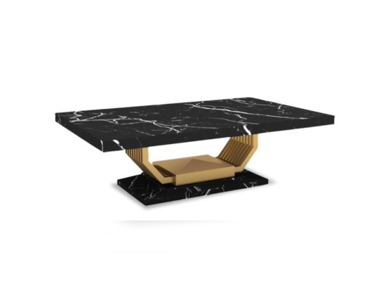 Black Table Dining room Furniture Luxury Marble Dining table Designer Tables