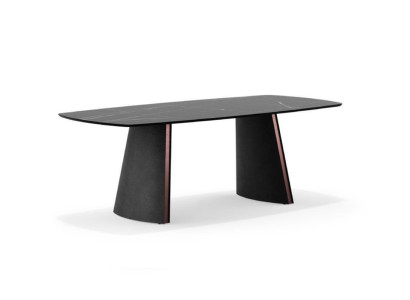 Luxury Dark gray Dining table Dining room Tables Designer Furnishings new