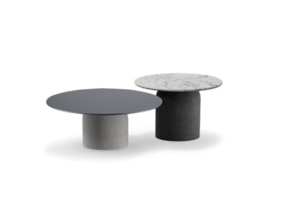 Designer Gray Coffee table Set Luxury 2x Tables Round Side tables new