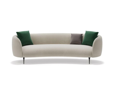 Designer White Three-Seater Living room 3-Seater Couch Textile Couches new