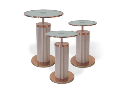 Luxury 3x Side tables Designer Living room Tables Set Coffee tables Style Table