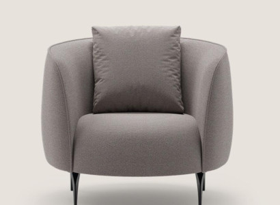 Taupe Modern Armchair Living room Single Seater Luxury Design Upholstery Furniture Lounge