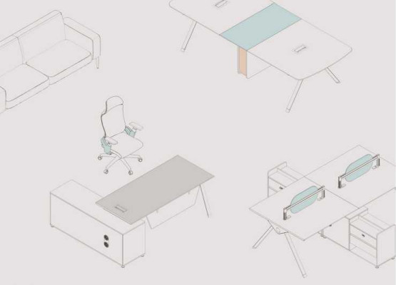 Corner desk Modern Office furniture Luxury Design Office Furnishings