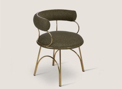 Designer Green Dining room chair Luxury Single Seater Modern Dining room Furniture